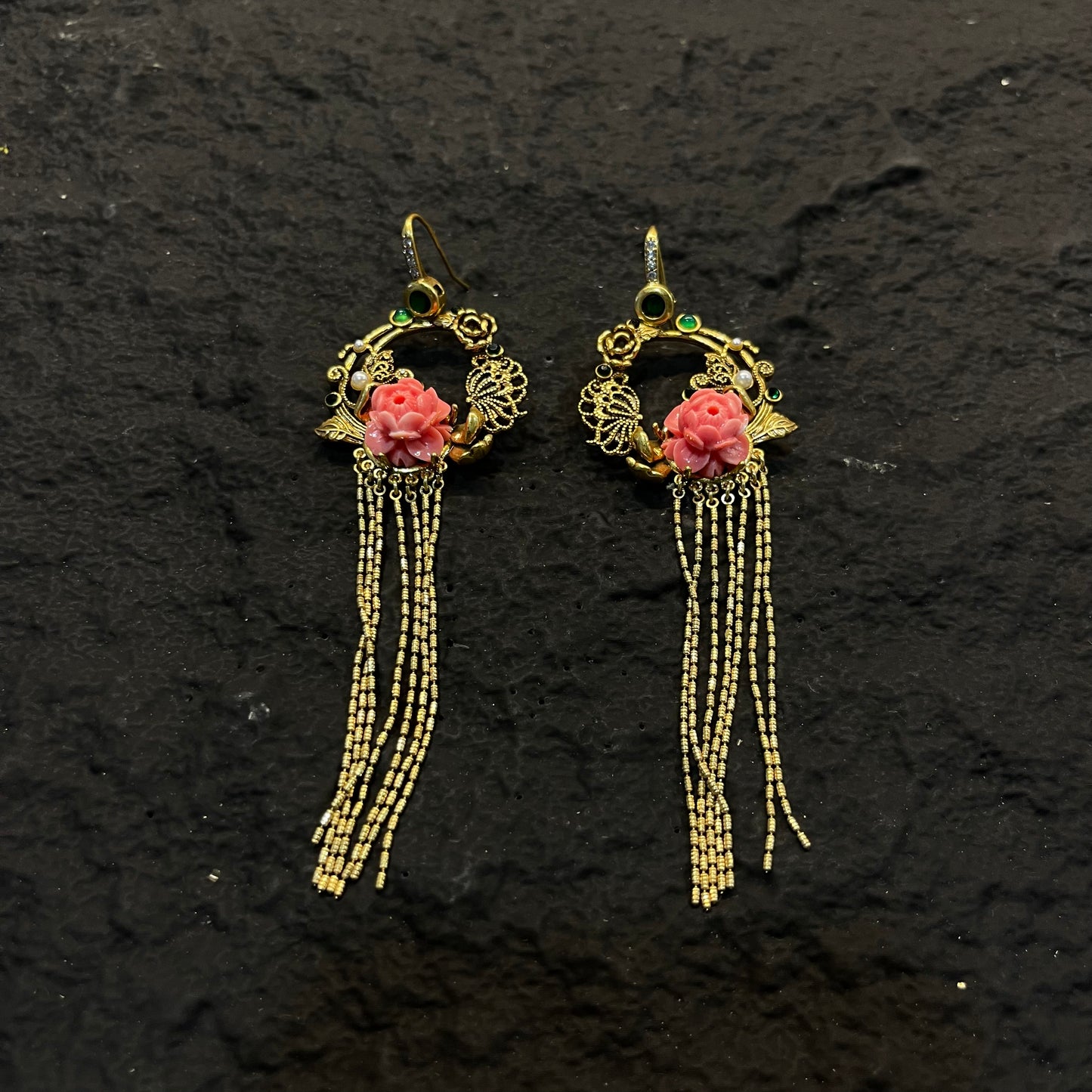 Elegant Copper Alloy Earrings  KK-JB0063