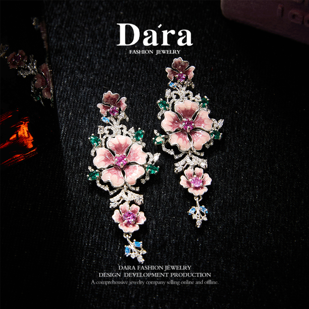 Refined Swarovski Crystal Copper Alloy Earrings  KK-JB0025