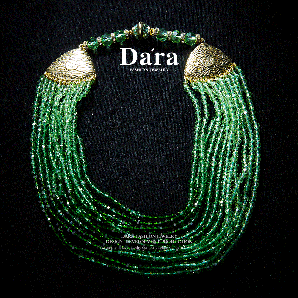 Sparkling Swarovski Crystal Copper Alloy Necklace KK-91908