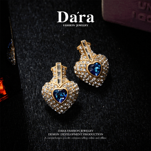 Sparkling Swarovski Crystal Copper Alloy Earrings KK-JB0012