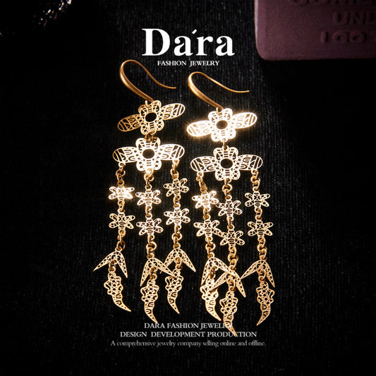 Refined Swarovski Crystal Copper Alloy Earrings   KK-91060