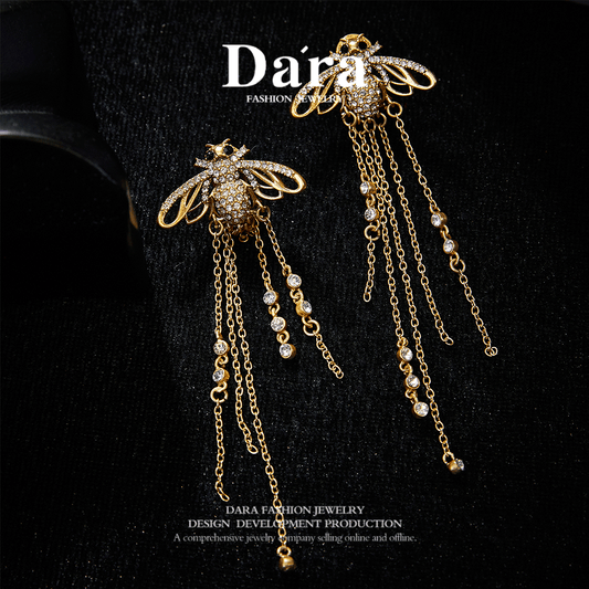 Sparkling Swarovski Crystal Copper Alloy Earrings  KK-JB0019