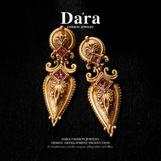 Sparkling Swarovski Crystal Copper Alloy Earrings KK-9306