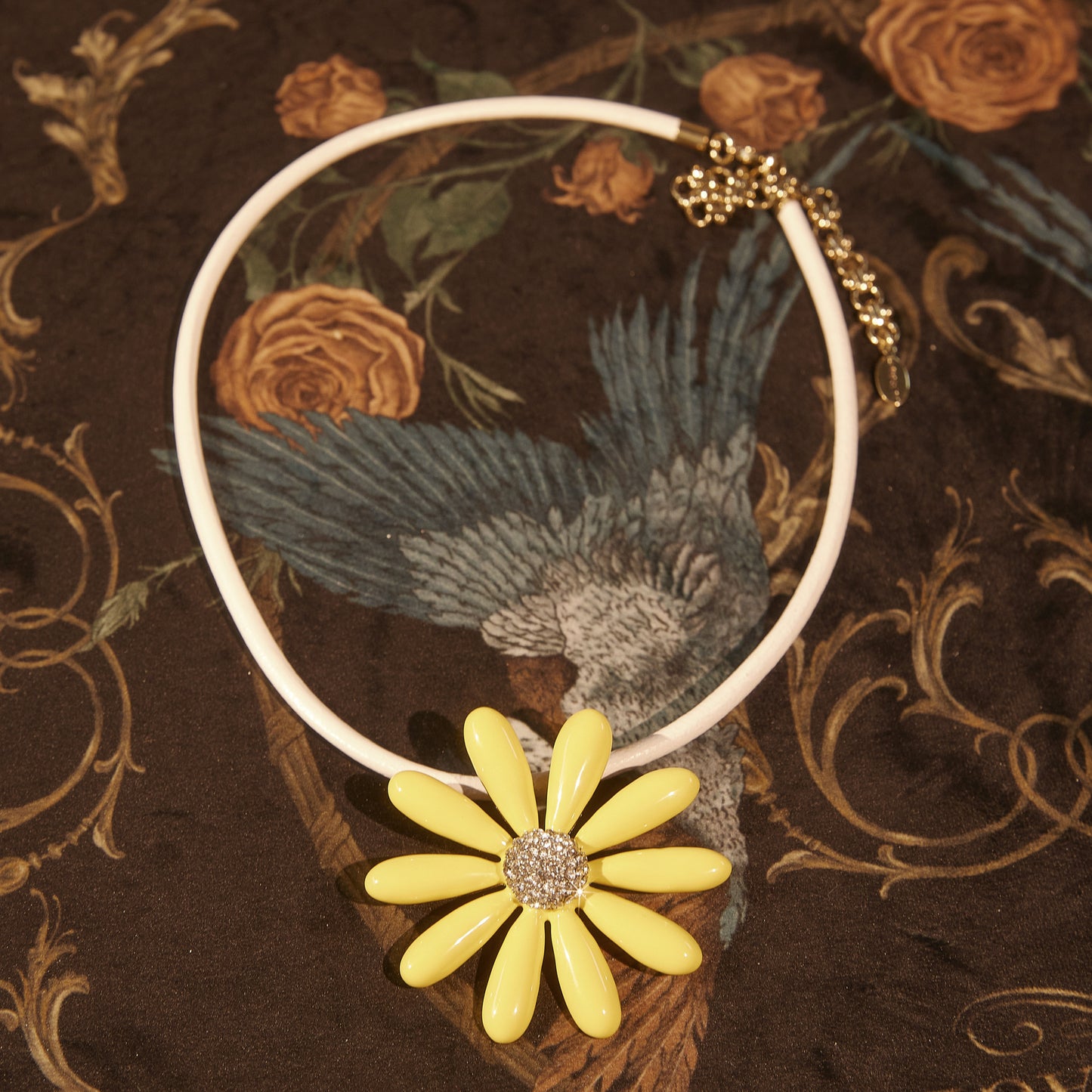 Sparkling Swarovski Crystal Copper Alloy Necklace KK-91385