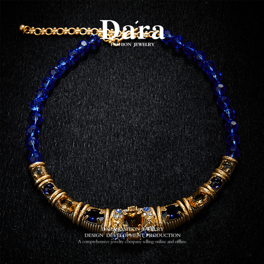 Refined Swarovski Crystal Copper Alloy Necklace KK-JB0196