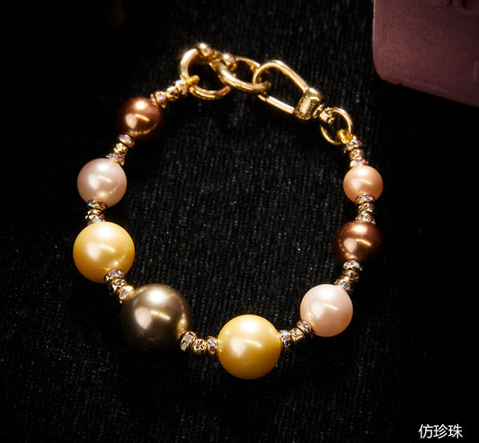 Timeless  Copper Pearl-Imitation Bracelet KK-91491
