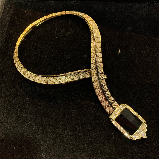 Refined Swarovski Crystal Copper Alloy Necklace KK-JK0035