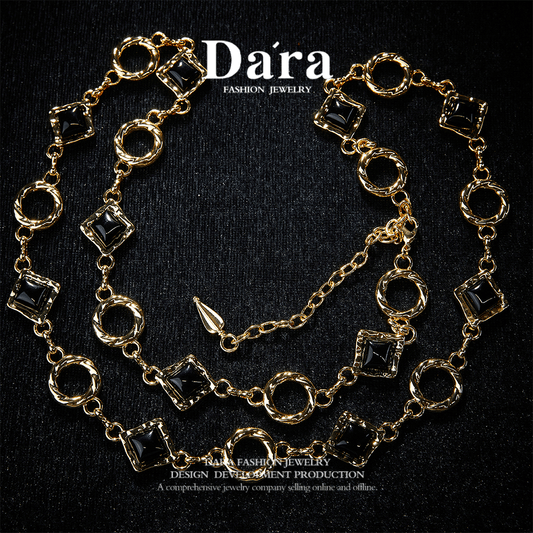 Sparkling Swarovski Crystal Copper Alloy Necklace KK-JB0055