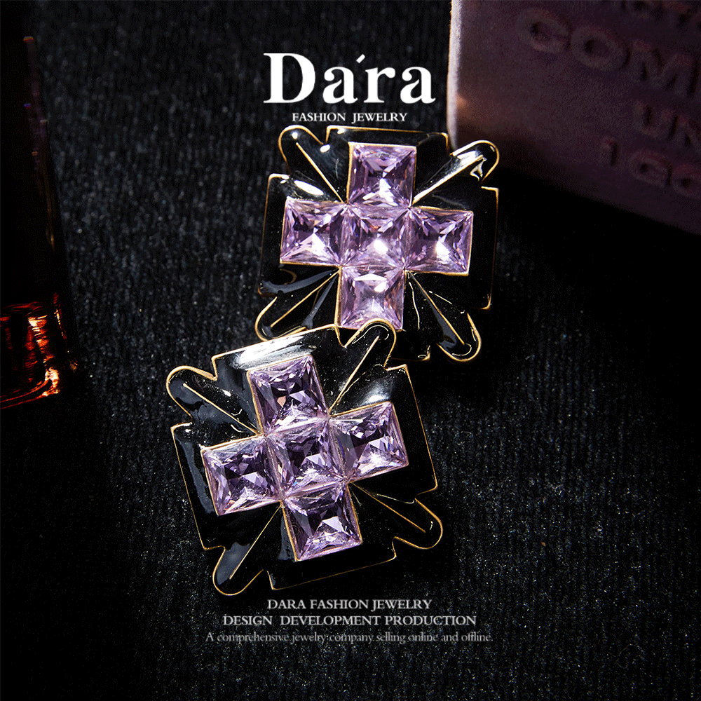 Elegant Copper Alloy Earrings  KK-9300