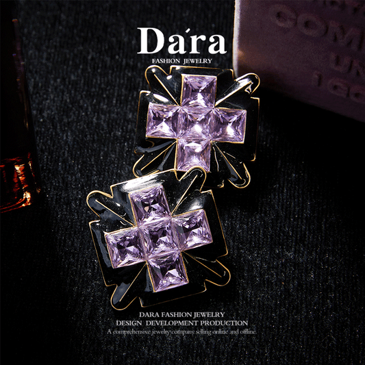 Elegant Copper Alloy Earrings  KK-9300