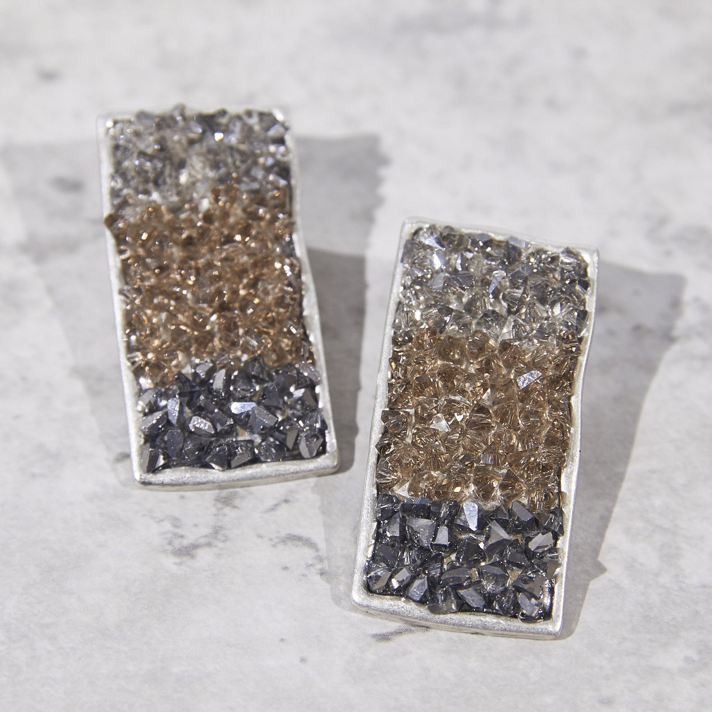 Refined Swarovski Crystal Copper Alloy Earrings  KK-9390