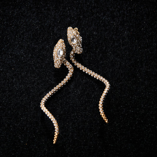 Refined Swarovski Crystal Copper Alloy Earrings  KK-JB0143