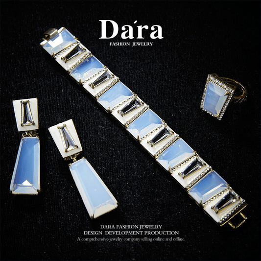 Sparkling Swarovski Crystal Copper Alloy Jewelry Set KK-92089