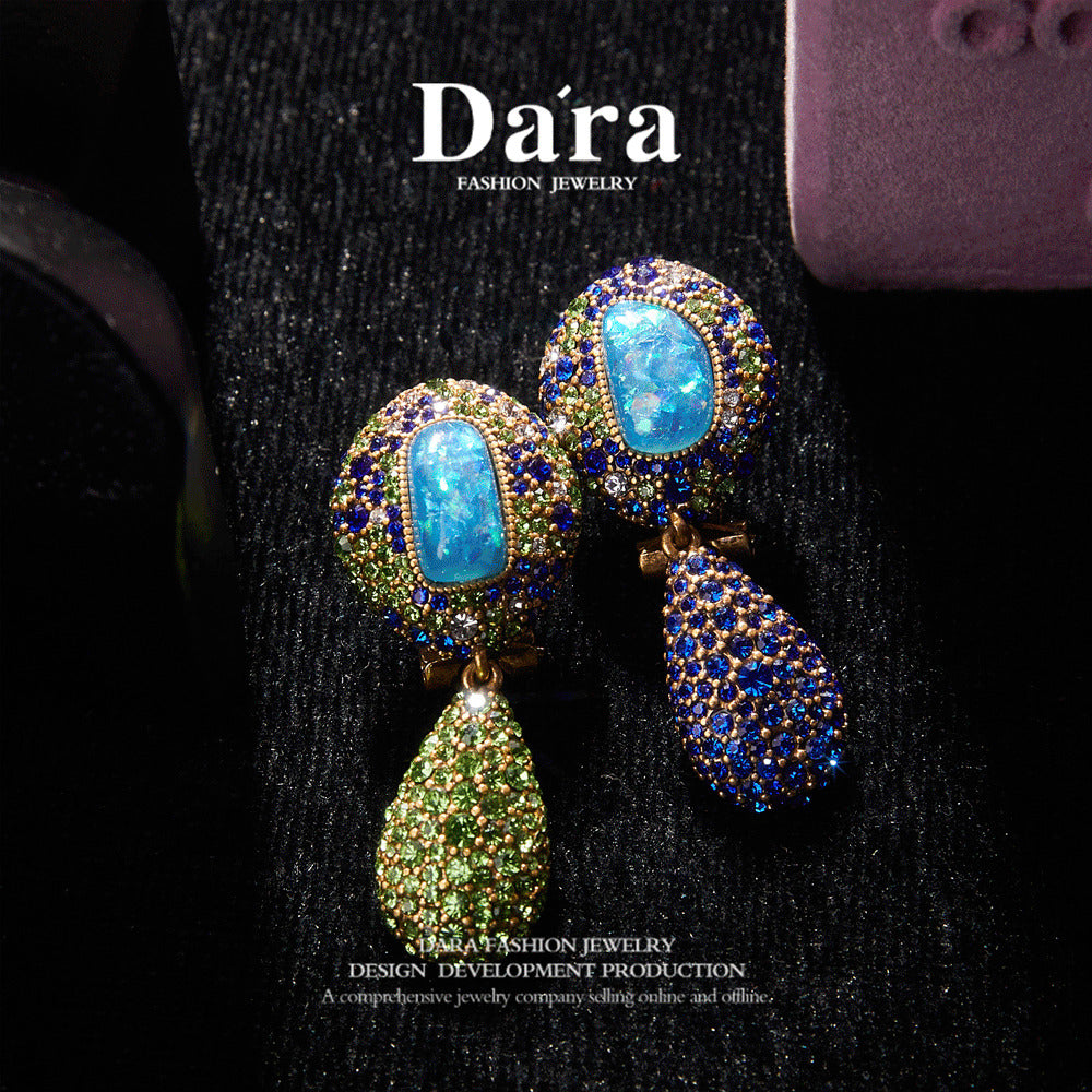 Refined Swarovski Crystal Copper Alloy Earrings  KK-91043