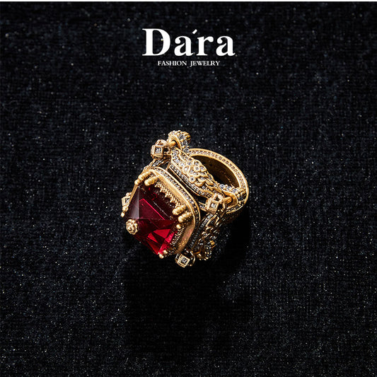 Sparkling Swarovski Crystal Copper Alloy Ring  KK-JB0198