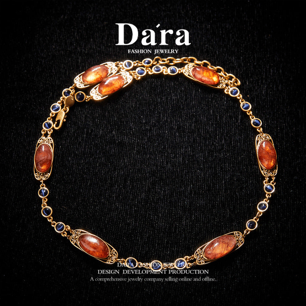 Sparkling Swarovski Crystal Copper Alloy Necklace KK-91366