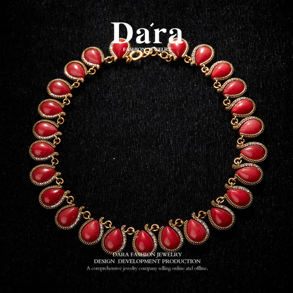 Timeless Swarovski Crystal Copper Alloy Necklace KK-91333