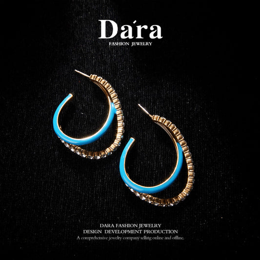 Refined Swarovski Crystal Copper Alloy Earrings   KK-9313