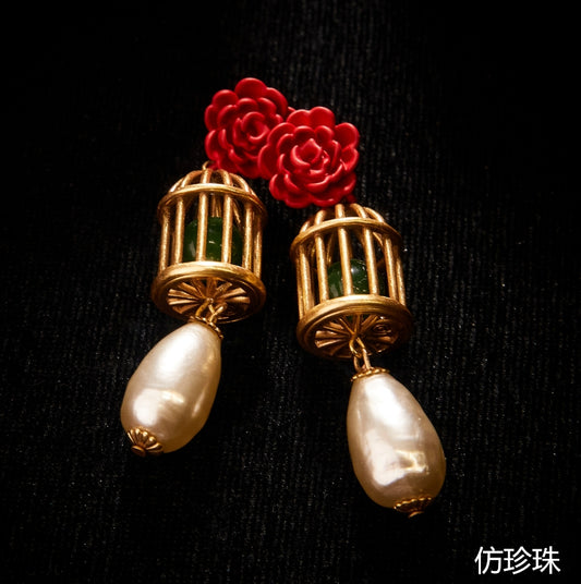 Refined Swarovski Crystal Copper Alloy Earrings  KK-91028