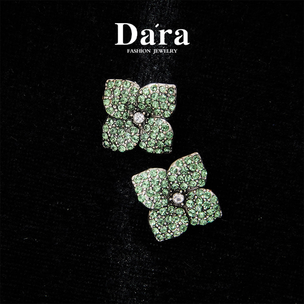 Sparkling Swarovski Crystal Copper Alloy Elegant Earrings KK-JB0169