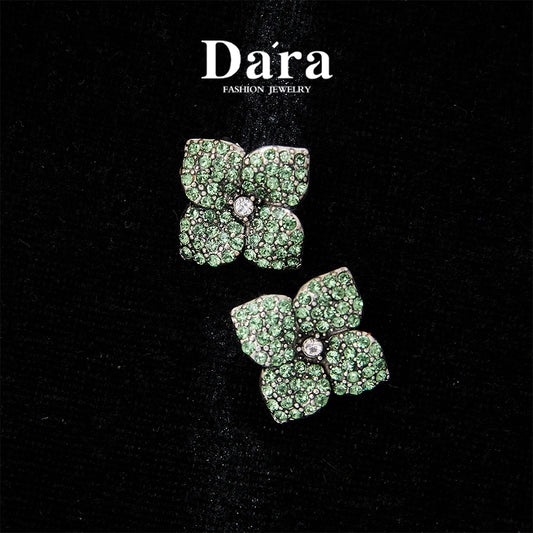 Sparkling Swarovski Crystal Copper Alloy Elegant Earrings KK-JB0169