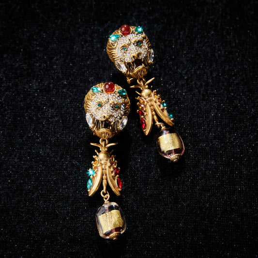 Refined Swarovski Crystal Copper Alloy Earrings  KK-92122