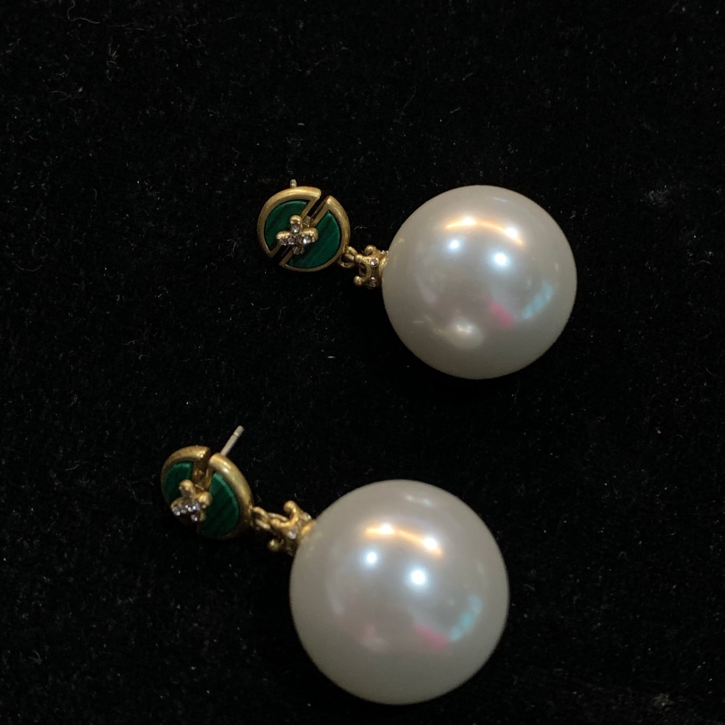 Elegant Copper Alloy Pearl-Imitation Earrings KK-JK0039