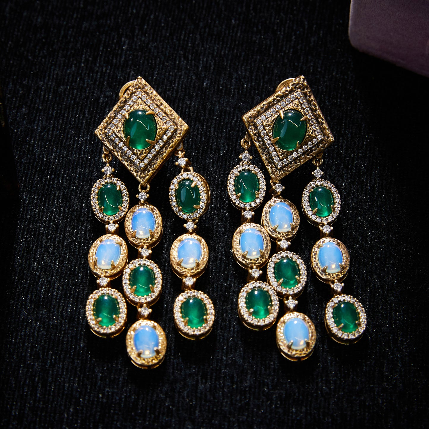 Refined Swarovski Crystal Copper Alloy Earrings Earrings KK-JB0018