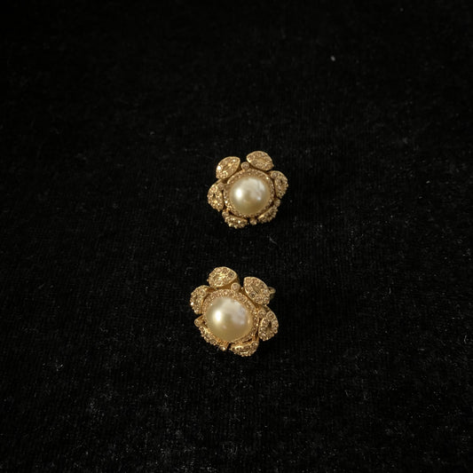 Refined Swarovski Crystal Copper Alloy Pearl-Imitation Earrings KK-92008