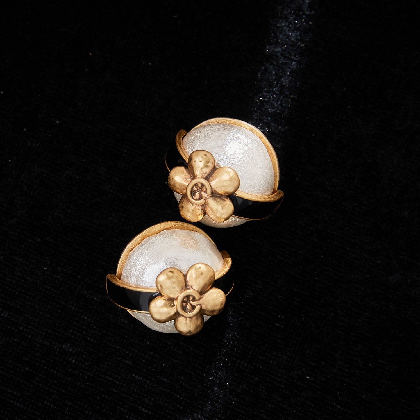 Copper Alloy Pearl-Imitation Earrings KK-92127