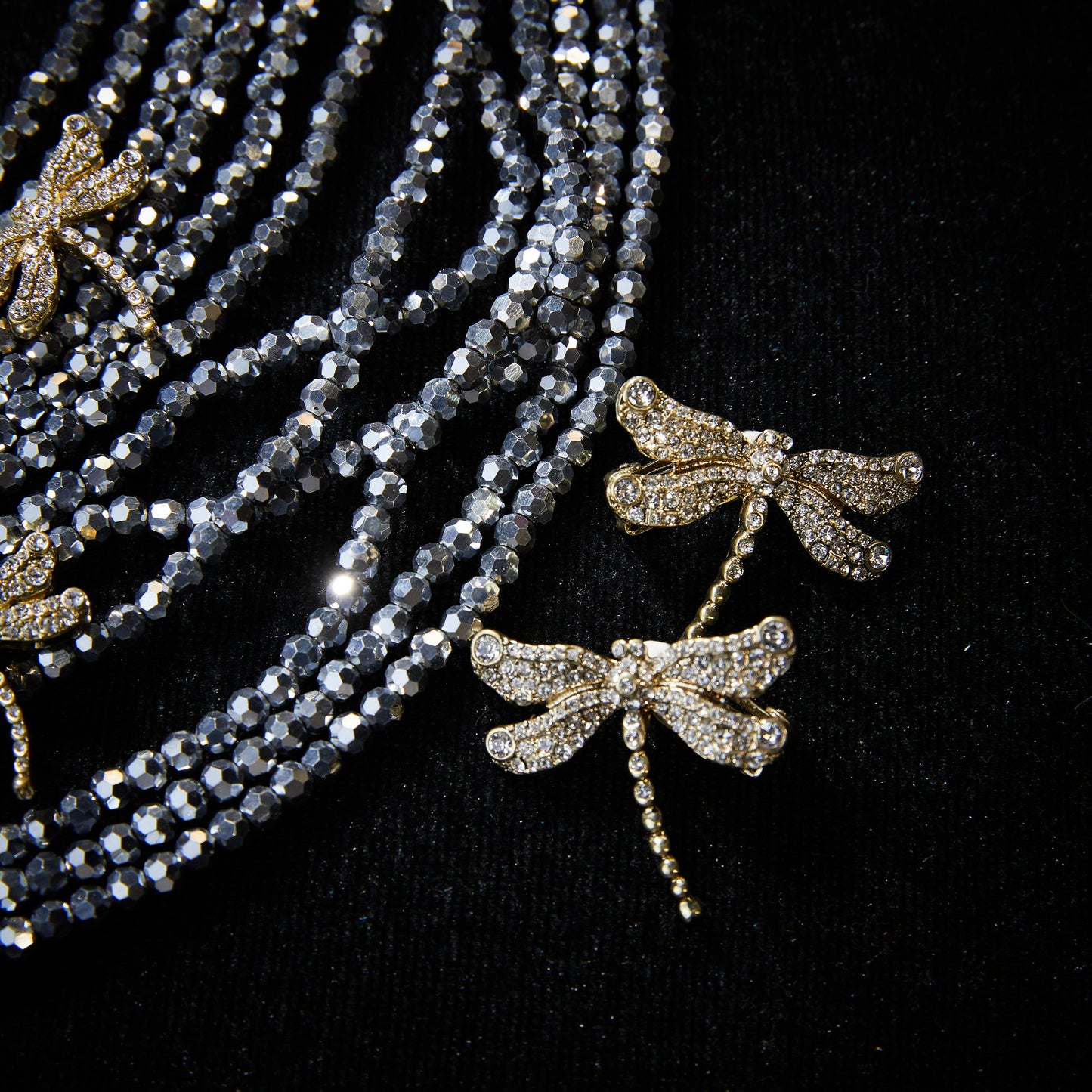 Refined Swarovski Crystal Copper Alloy Necklace & Earrings Set KK-92063