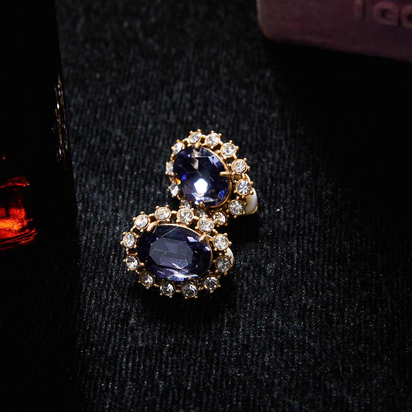 Elegant Copper Alloy Clip-On Earrings   KK-JB0007