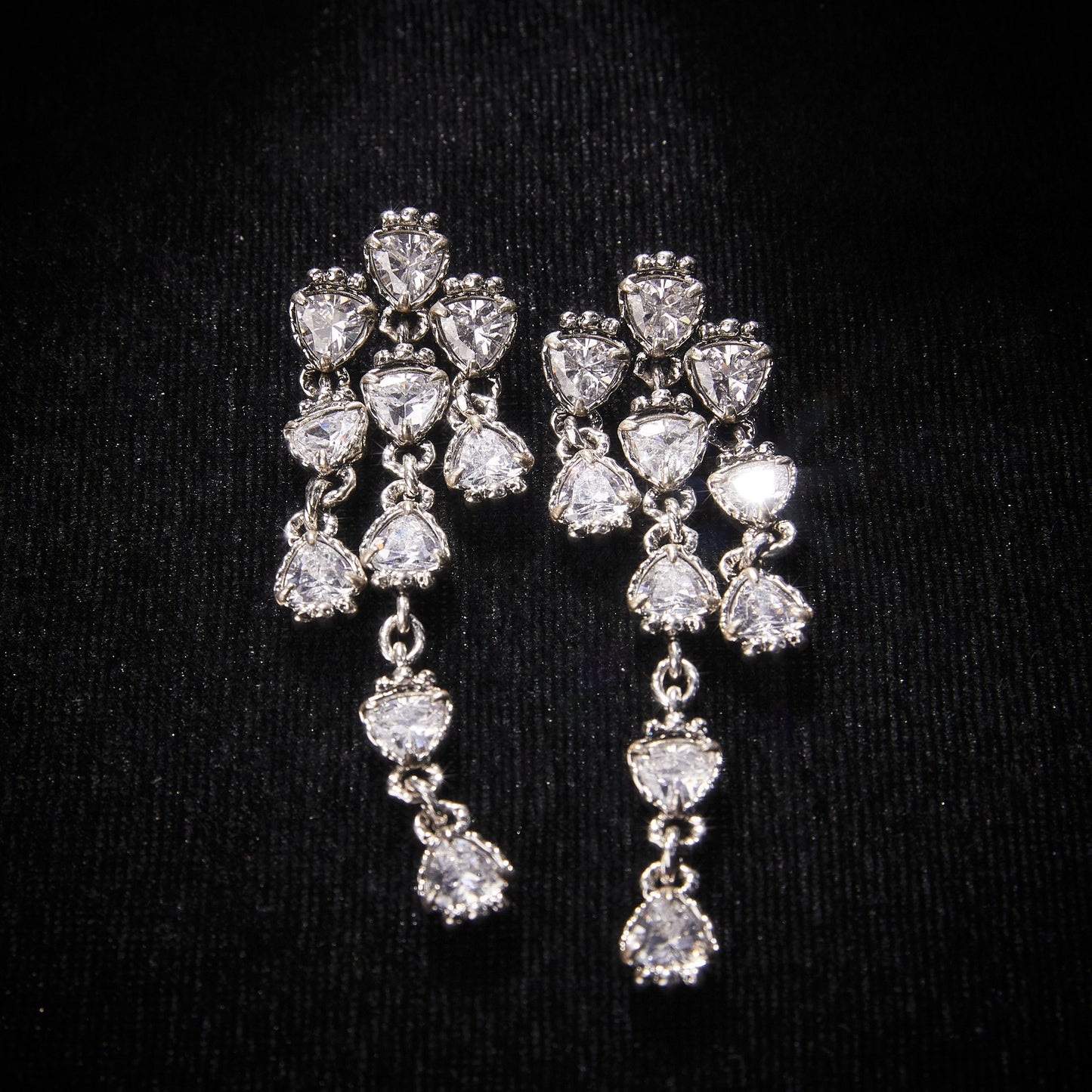 Refined Swarovski Crystal Copper Alloy Earrings  KK-91090