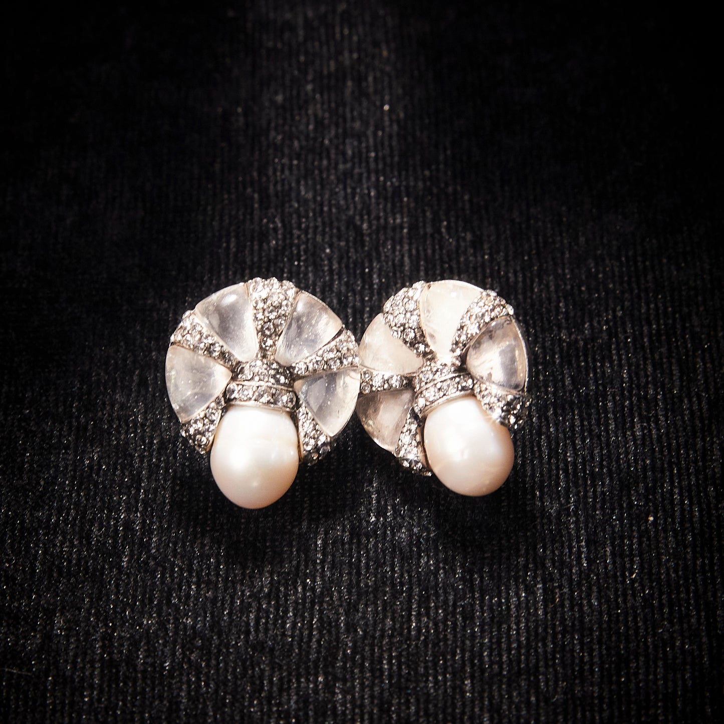 Timeless Swarovski Crystal Copper Alloy Pearl-Imitation Earrings KK-91676