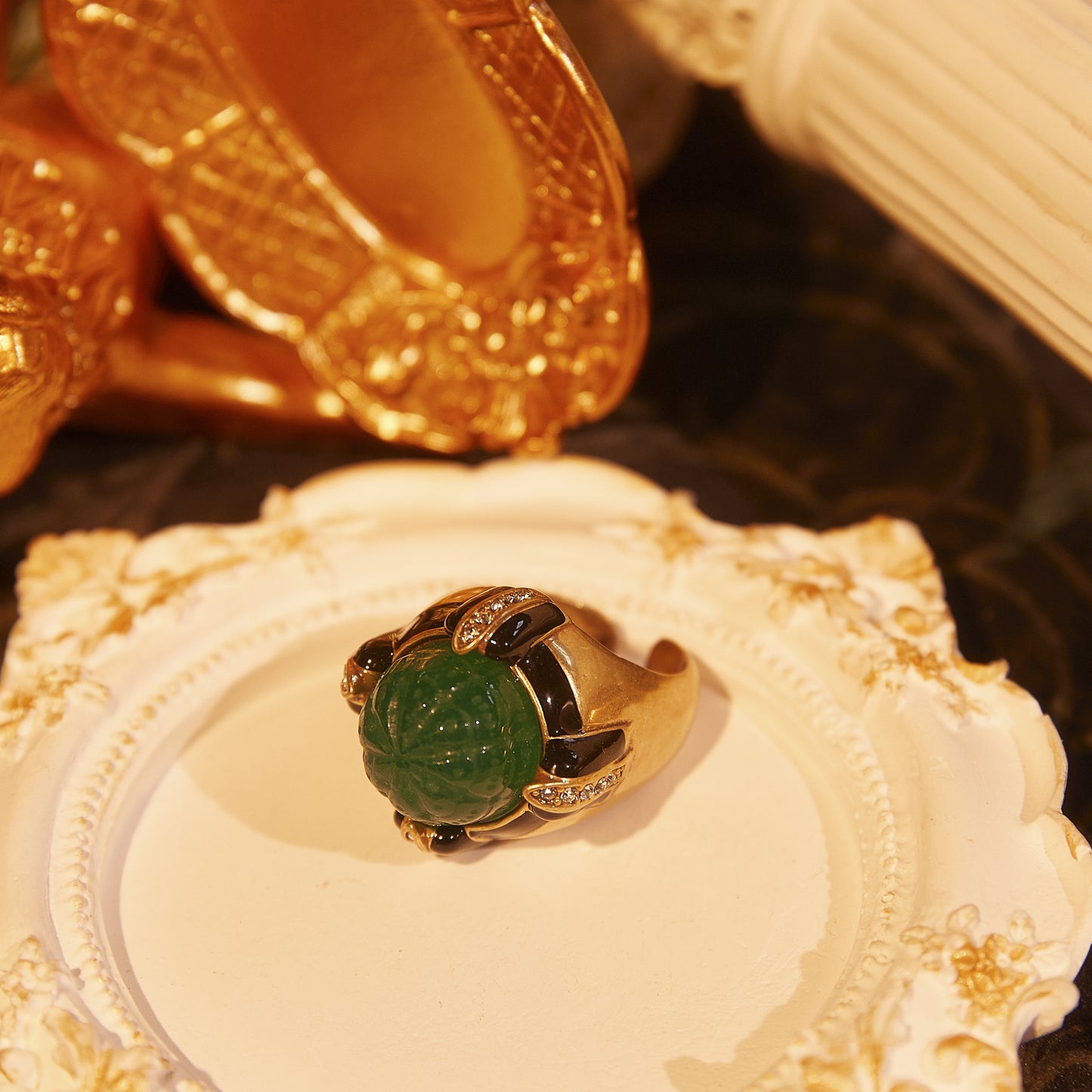 Refined Swarovski Crystal Copper Alloy Ring  KK-91039