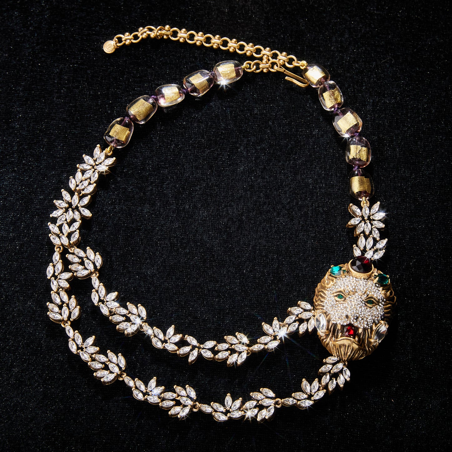 Sparkling Swarovski Crystal Copper Alloy Necklace KK-92122