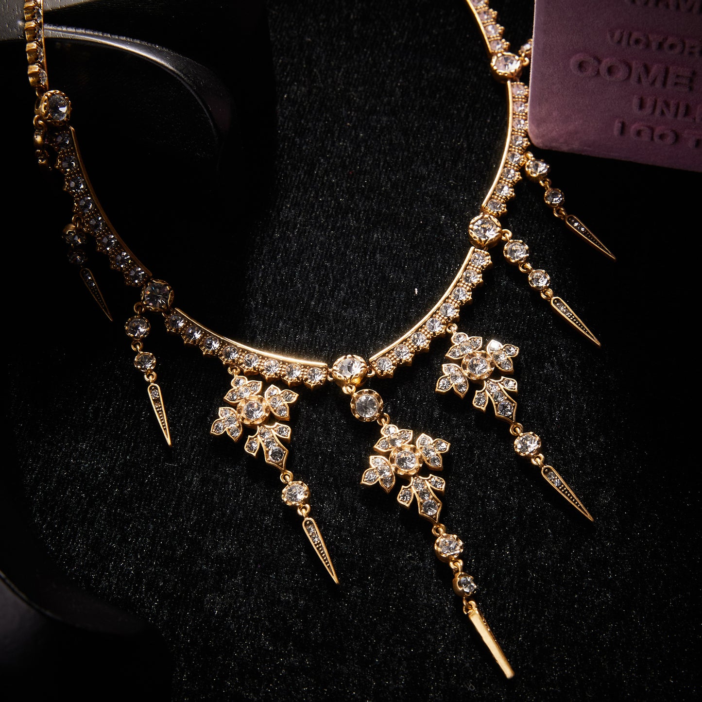 Sparkling Swarovski Crystal Copper Alloy Necklace KK-9431