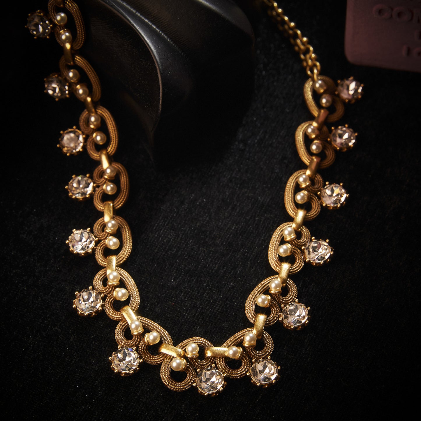 Sparkling Swarovski Crystal Copper Alloy Necklace KK-91611