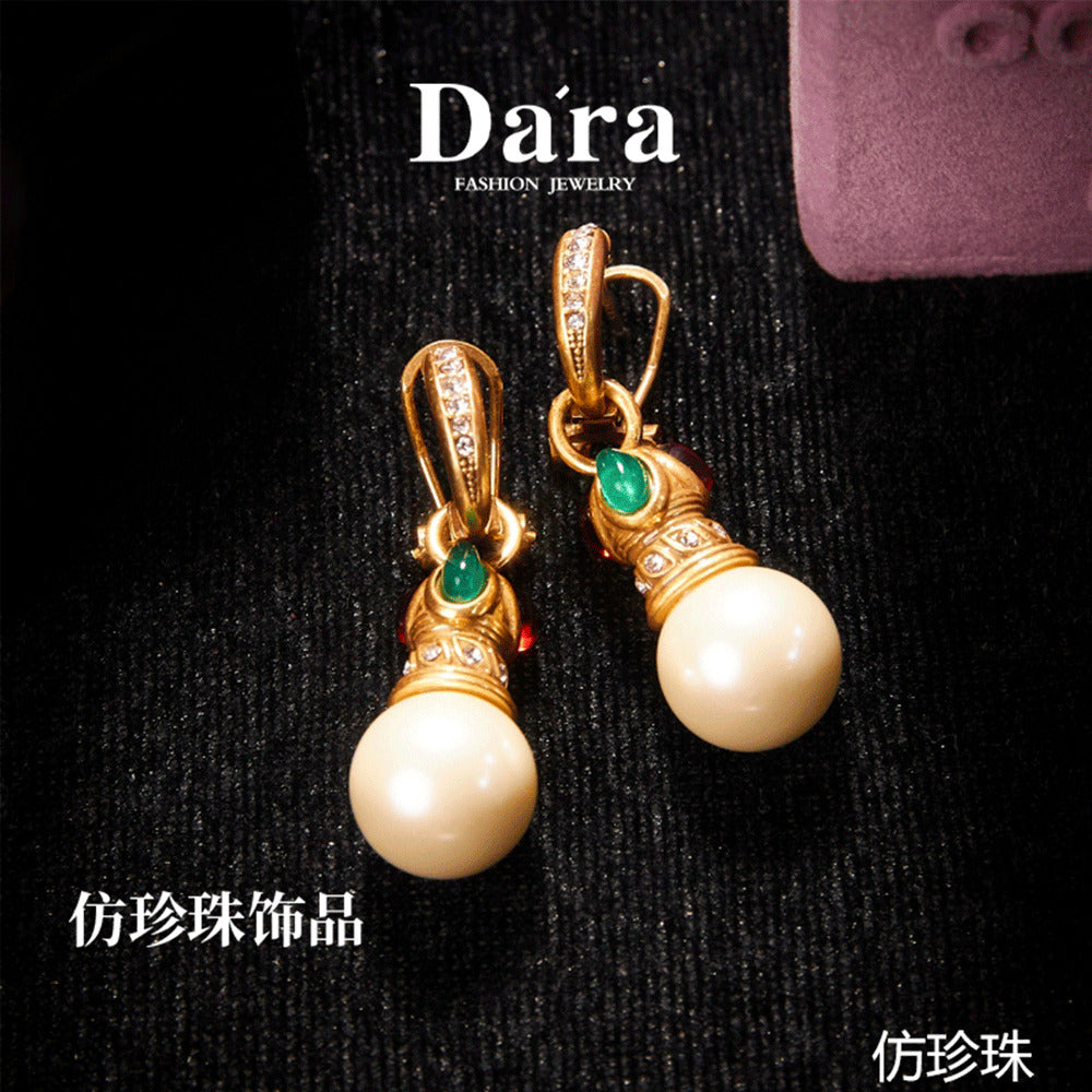 Copper Alloy Pearl-Imitation Jewelry Set KK-91710/91711/91712