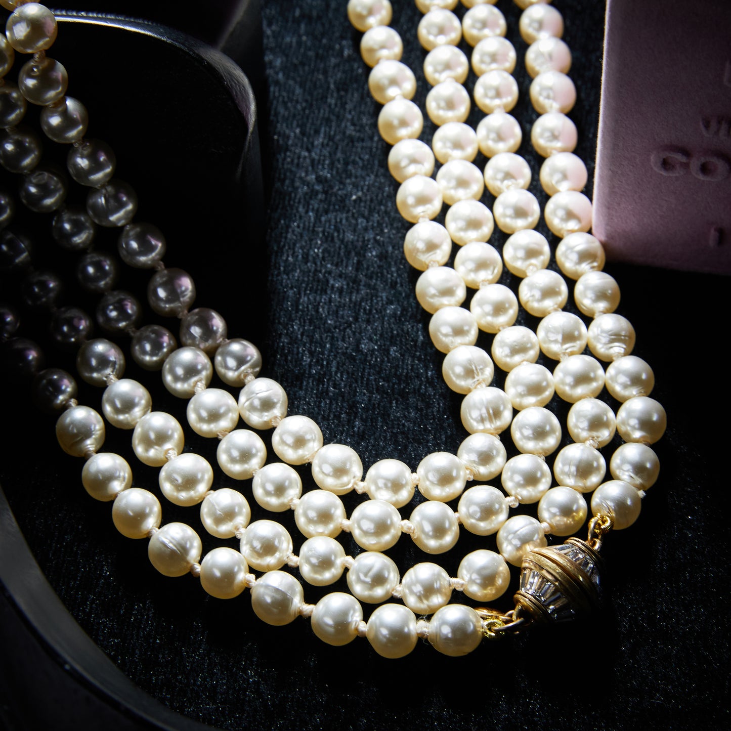 Swarovski Crystal & Imitation Pearl Copper Alloy Necklace KK-92040