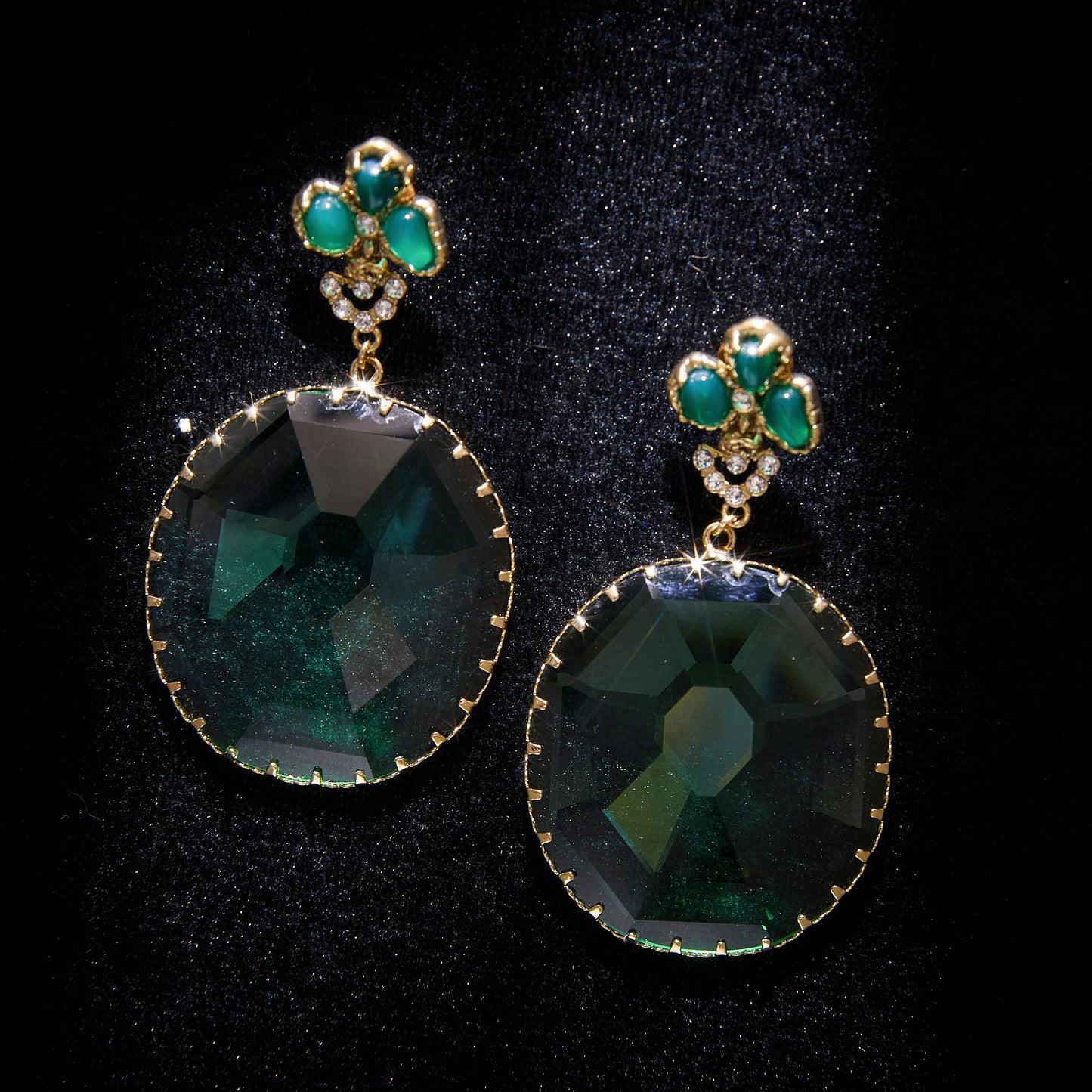 Refined Swarovski Crystal Copper Alloy Earrings  KK-92190