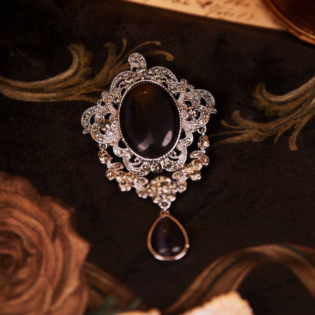 Elegant Copper Alloy Brooch KK-4384