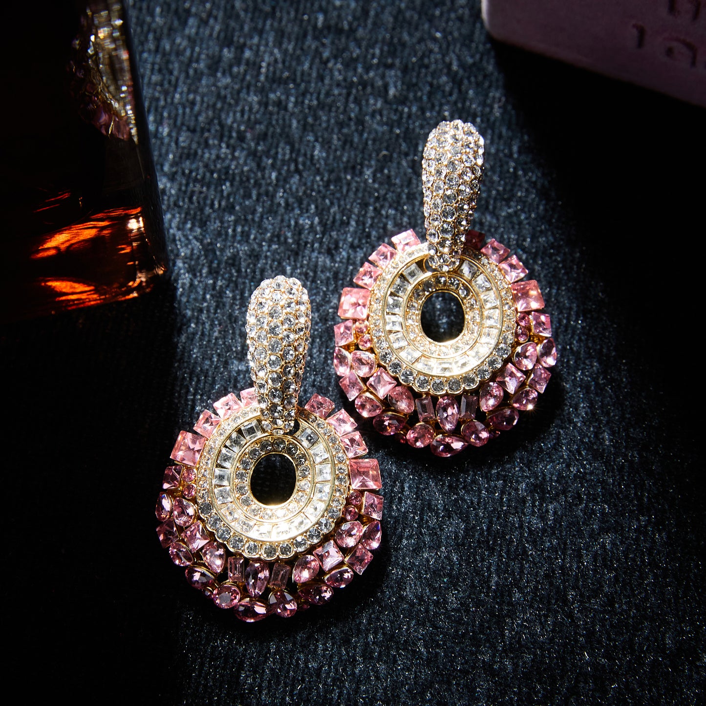 Refined Swarovski Crystal Copper Alloy Earrings  KK-91912