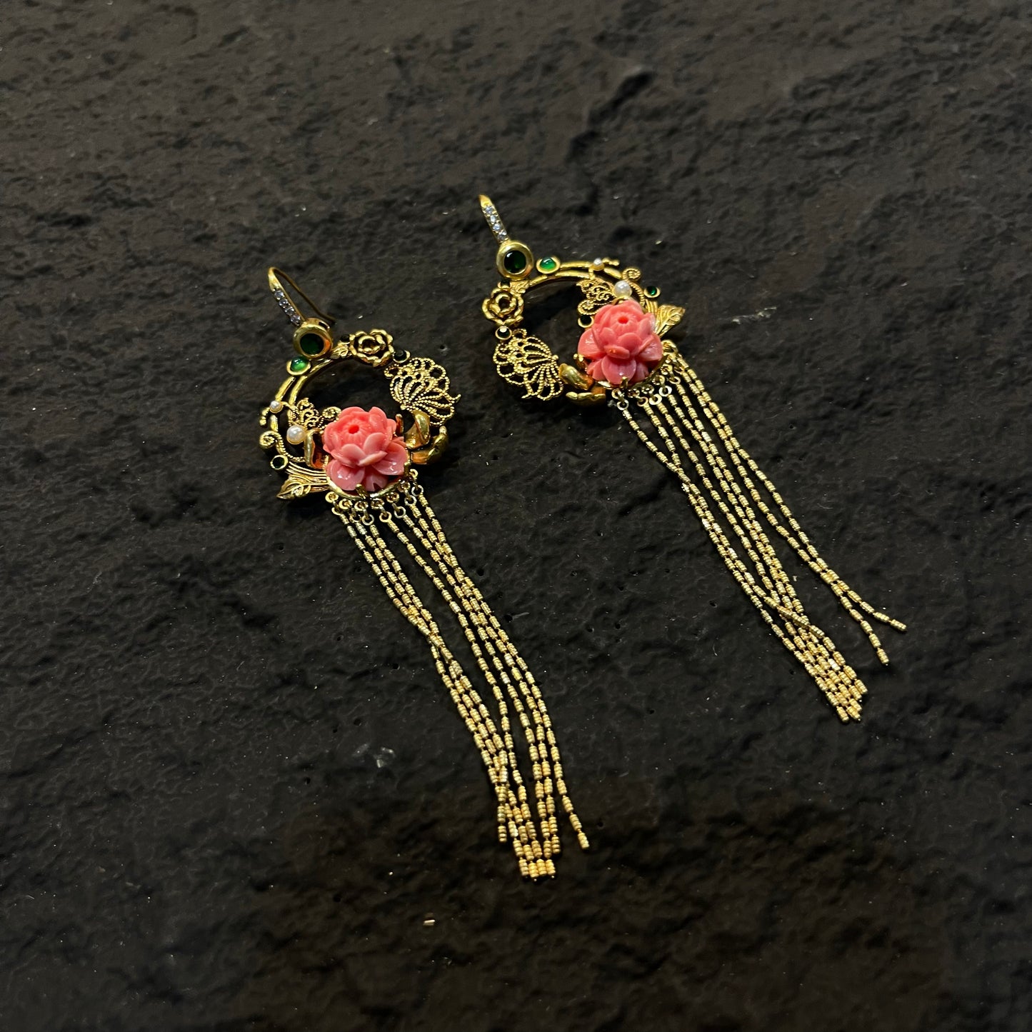 Elegant Copper Alloy Earrings  KK-JB0063
