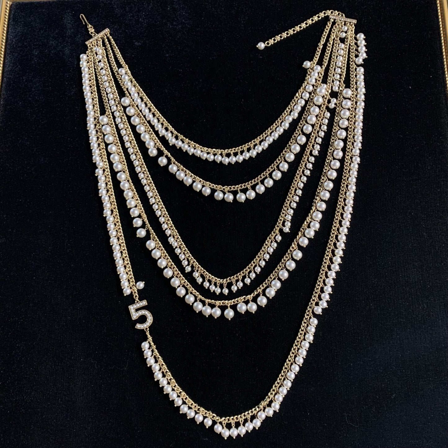 Copper Alloy Pearl-Imitation Necklace KK-92005