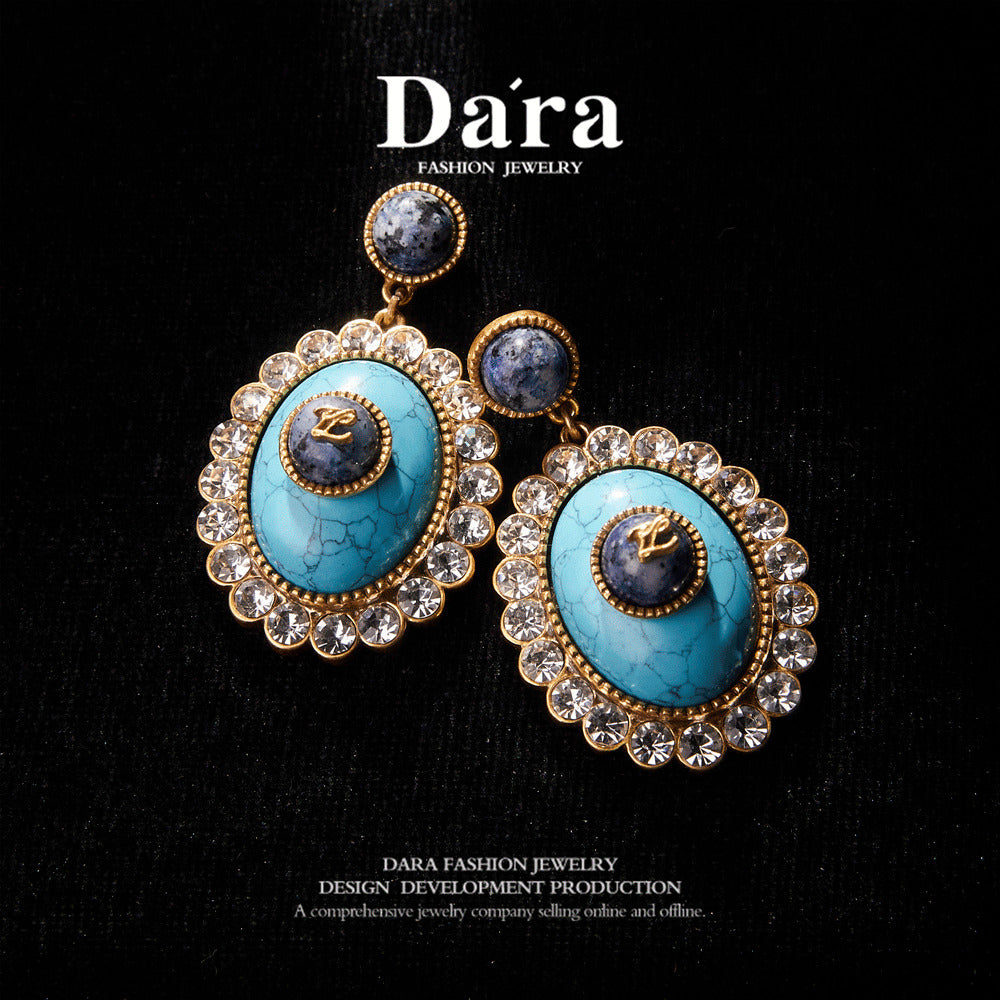 Refined Swarovski Crystal Copper Alloy Earrings  KK-9114