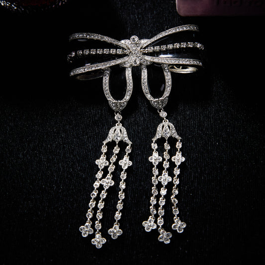 Sparkling Swarovski Crystal Copper Alloy Brooch KK-92002