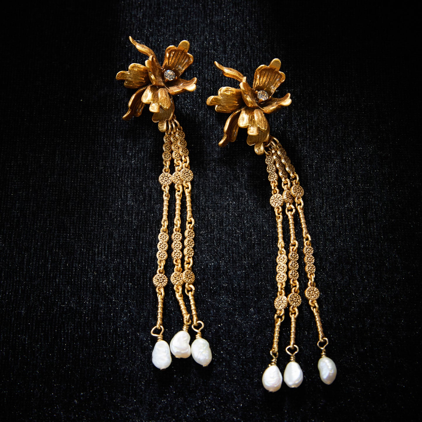 Refined Swarovski Crystal Copper Alloy Pearl-Imitation Jewelry Set KK-JB0040