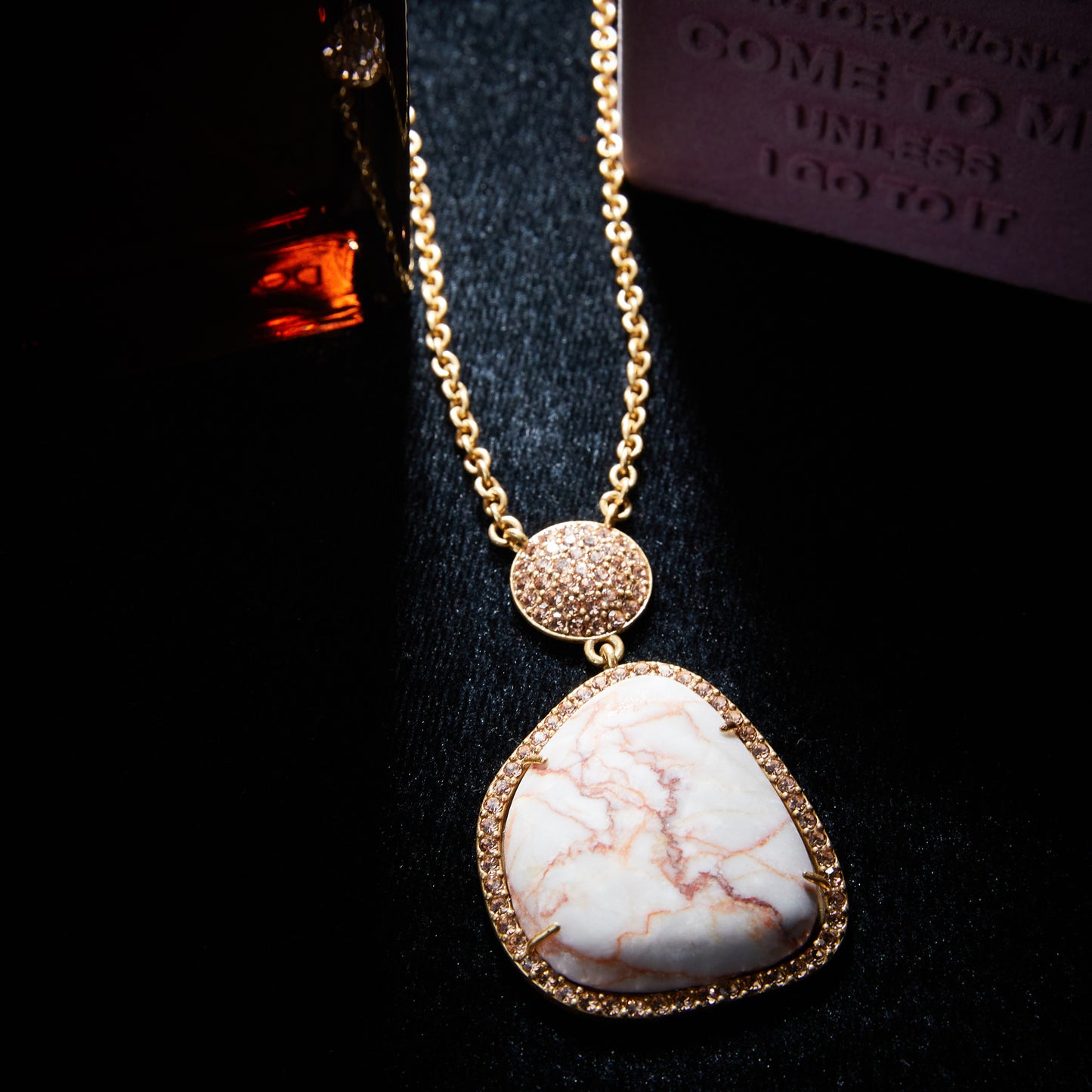 Sparkling Swarovski Crystal Copper Alloy Necklace KK-9140