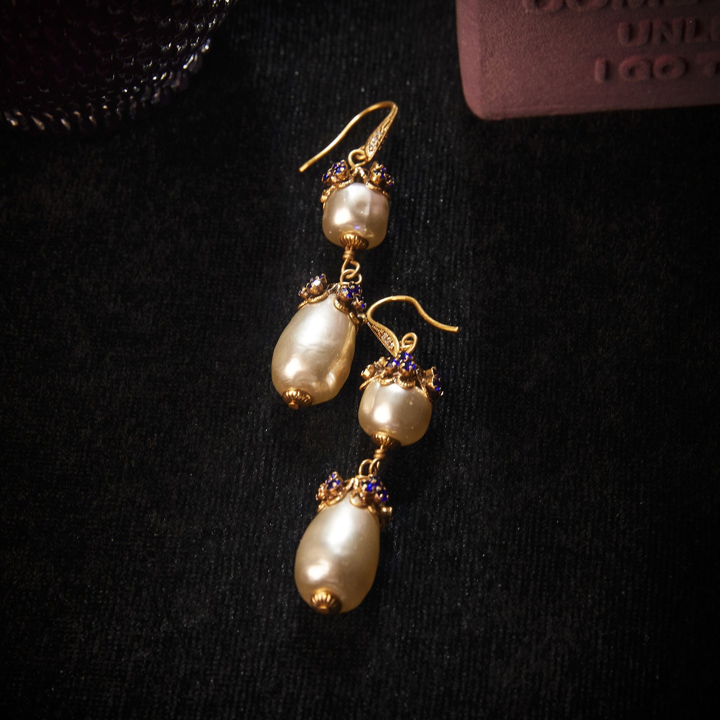 Refined Swarovski Crystal Copper Alloy Pearl-Imitation Earrings KK-91524